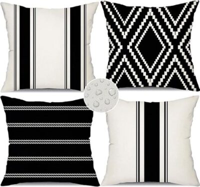 BLACK AND WHITE PILLOWS