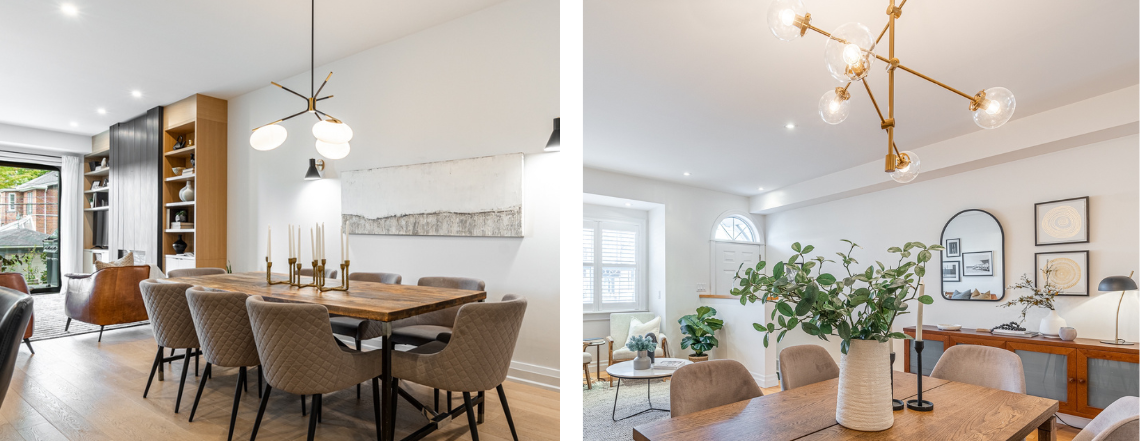 Lighting features in rooms