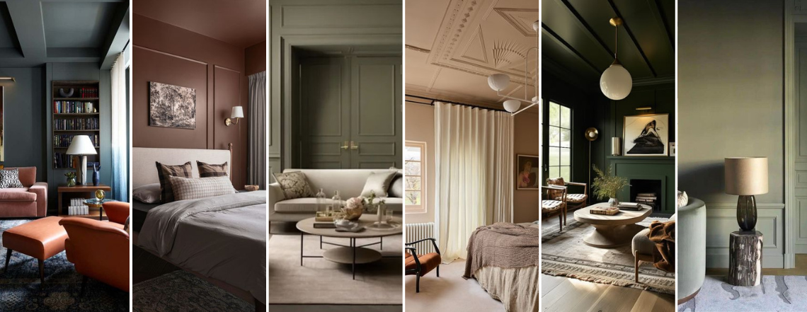 Colour drenching interior design photos