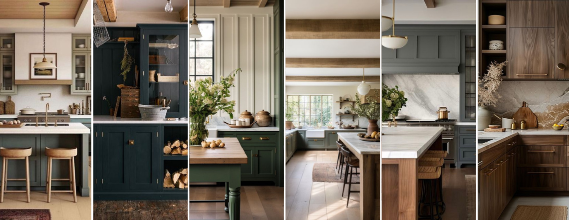 Wood & Coloured Cabinets