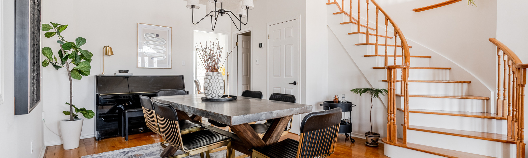 Dining room decorated photo